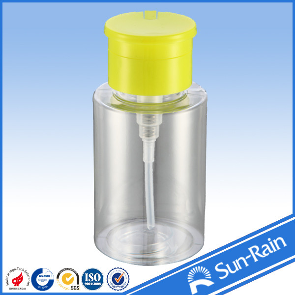 SGS china 33/410 plastic pp nail polish pumps with 180ml bottle