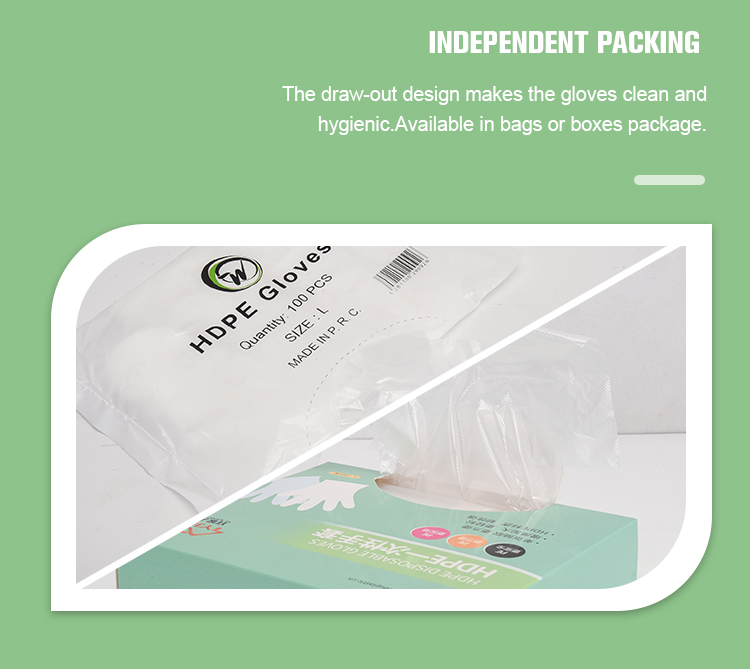 Transparent Disposable Food Safe Gloves Customized Thickness And Exclusive Customization