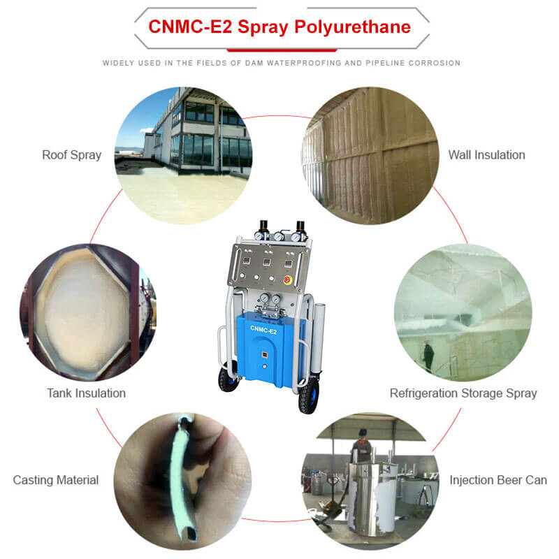3 Phase Pneumatic Polyurethane Spray Foam Machine 17MPa CNMC-E2