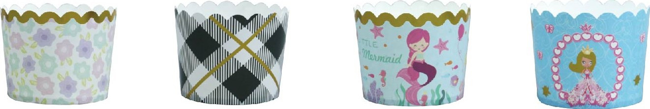 Custom new arrived birthday party baking supplies one-time used mini cupcake wrappers disposable recycled muffins cup