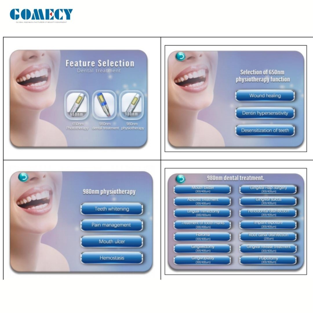 650nm 980nm Teeth Diode Laser In Dentistry For Periodontics Endodontics Soft Tissue Surgery