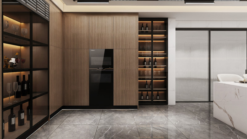 Extra Large Countertop White Kitchen Cabinet Good Elegance And Functionality