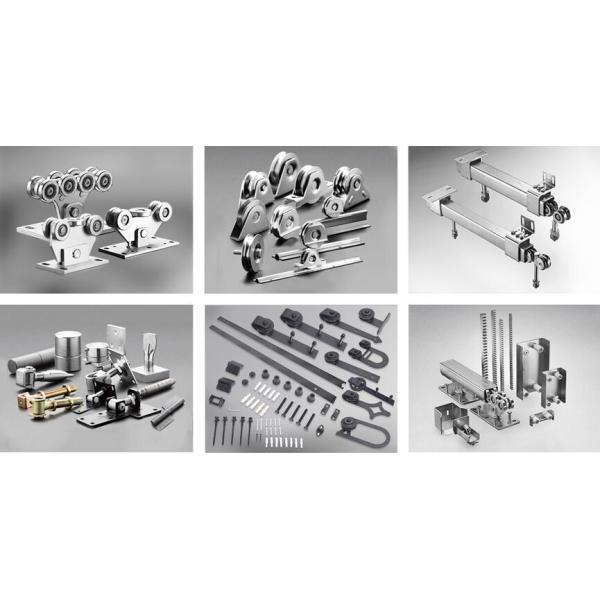 2 Inches Zinc Plated Y U V Groove Sliding Gate Wheel With Bracket