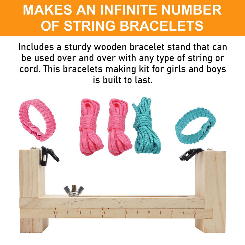 Adjustable Length Handmade Jewelry Tools Paracord Jig Bracelet Maker