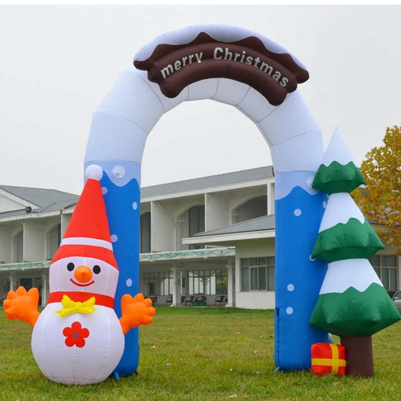 Factory Customized Christmas Holiday Family Party Outdoor Funny Inflatable Snowman Display