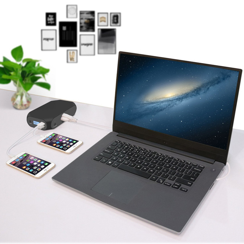 Laptop Solar Outdoor Power Bank 18000mAh AC/DC 65W With Universal Socket