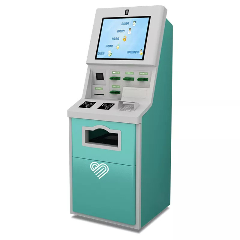 Red White 8ms 64GB ROM Atm Automatic Teller Machine For Hotel