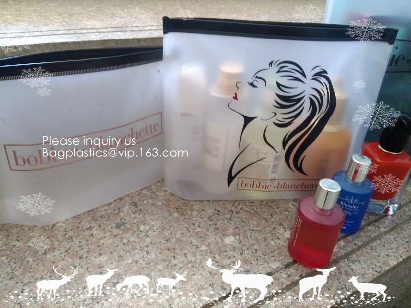 Cosmetic Organizer Bag Pouch With Zipper Closure For Vacation Travel, Bathroom And Organizing Makeup Bag