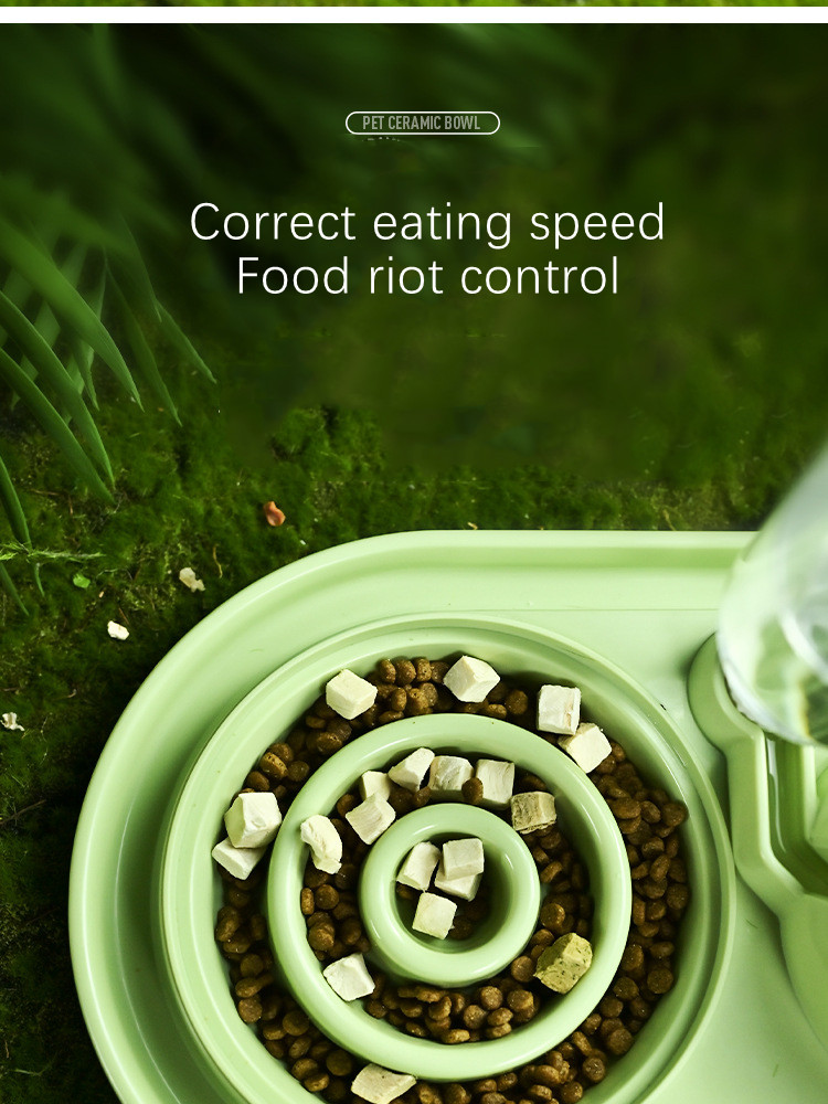 3 In 1 Ceramic Pet Bowl Feeder Multifunction For Small Animals
