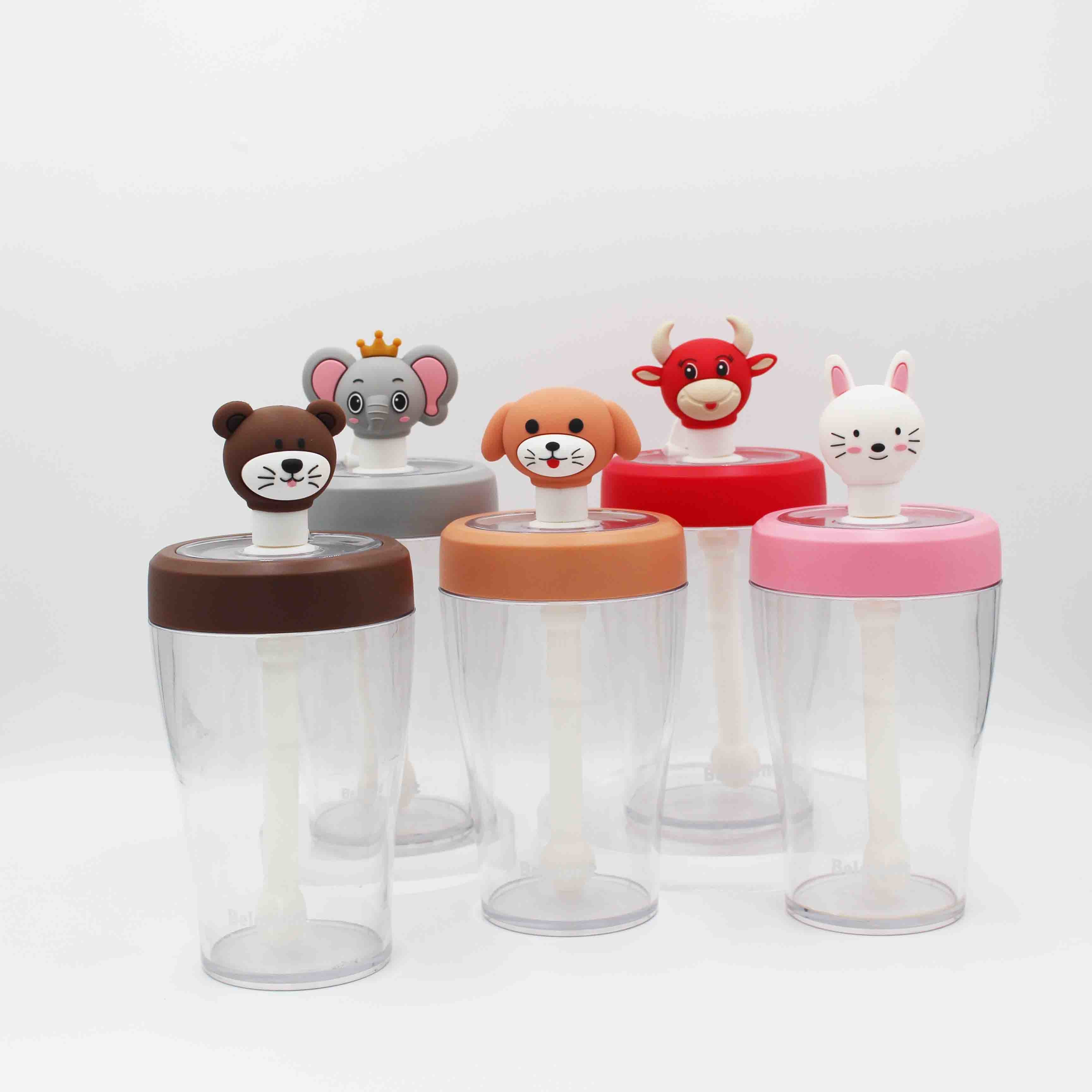 Food Grade Hydrate Silicone Straw Water Bottle With Plastic Strap