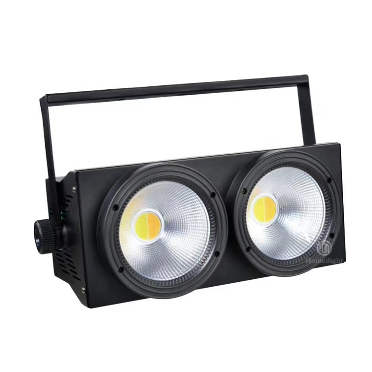 2 Eyes LED COB Light Warm And White Color 200W Audience Blinder Lights For Wedding