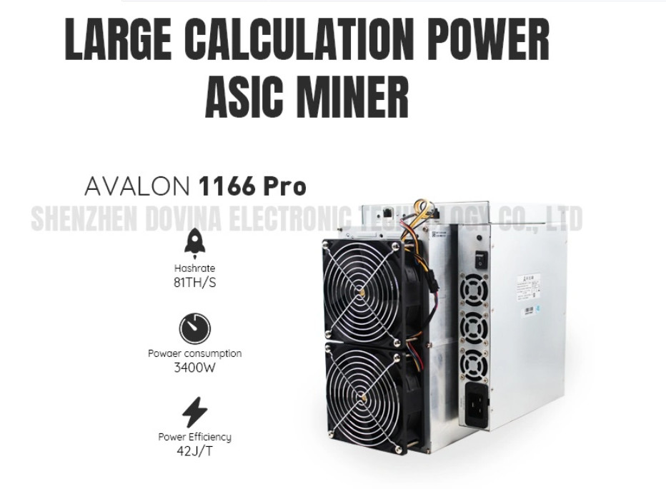 3400W Most Profitable Asics Avalon 1166PRO 78thS Meta Miner Tech
