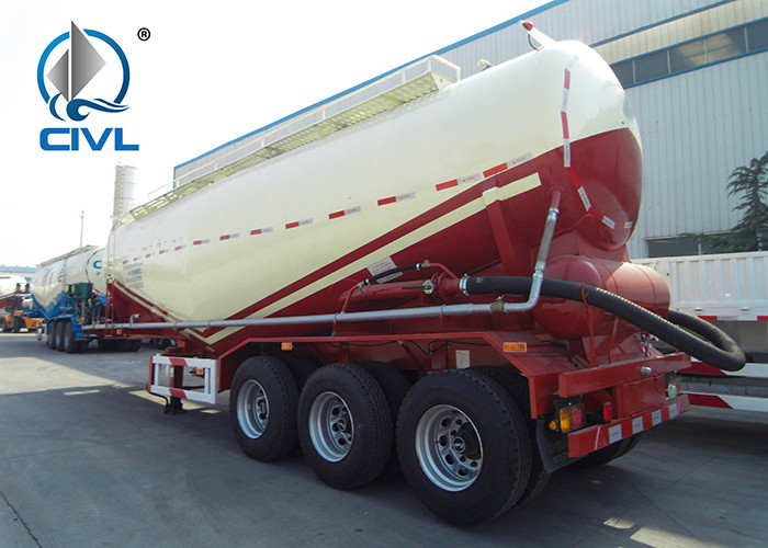3 Axles 35m3 Capacity Large Capacity Diesel Semi Trailer Trucks Bulk Cement Semitrailer