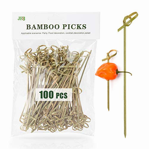 Party Supplies Bamboo Knot Cocktail Sticks Skewer bamboo ear pick 9cm 4 Inch