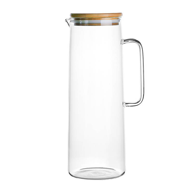1L Transparent Glass Heat Resistant Beverage Juice Cold Kettle Kitchen Tools