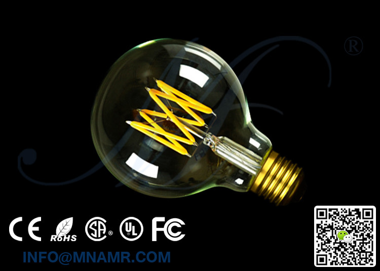 Home Decorative Lighting Nostalgic Collection 8 Watt Vintage Style LED Bulb G80 E26 E27 E40 240V Clear Glass Shade