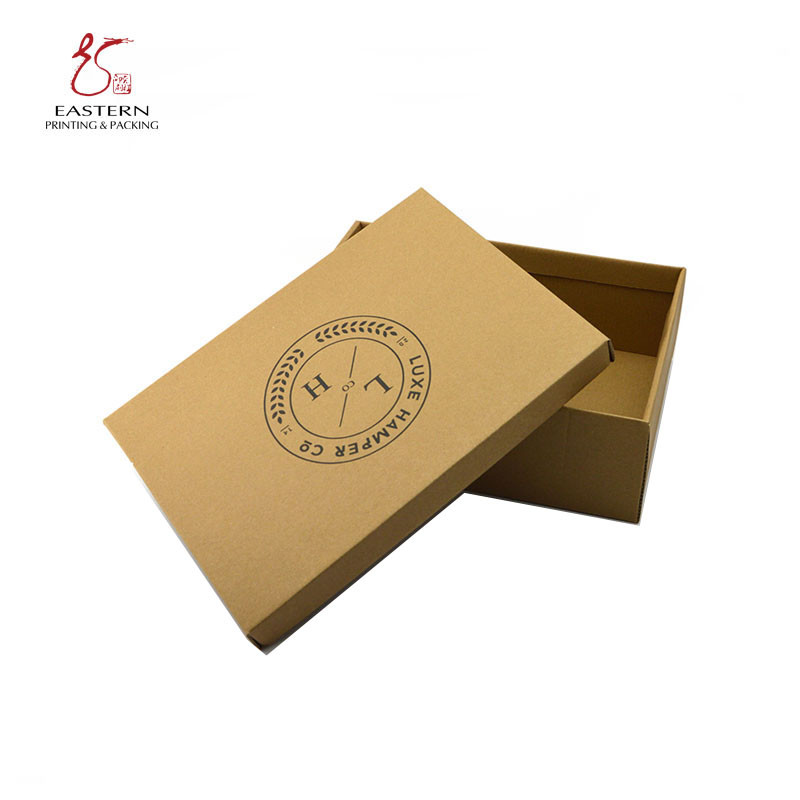 Costom Brown/CMYK Corrugated Box Packaging For Foldable Boxes With Lid
