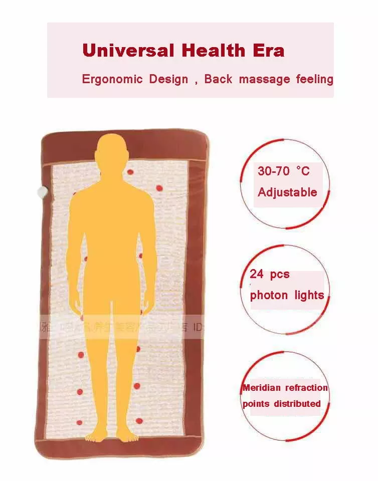 Negative Ions Balls Far Infrared Heating Mat Electromagnetic Pad With Stones
