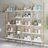 Buy cheap Nordic Height 1800mm Length 2500mm Iron And Wood Shelves For Nail Shop from wholesalers