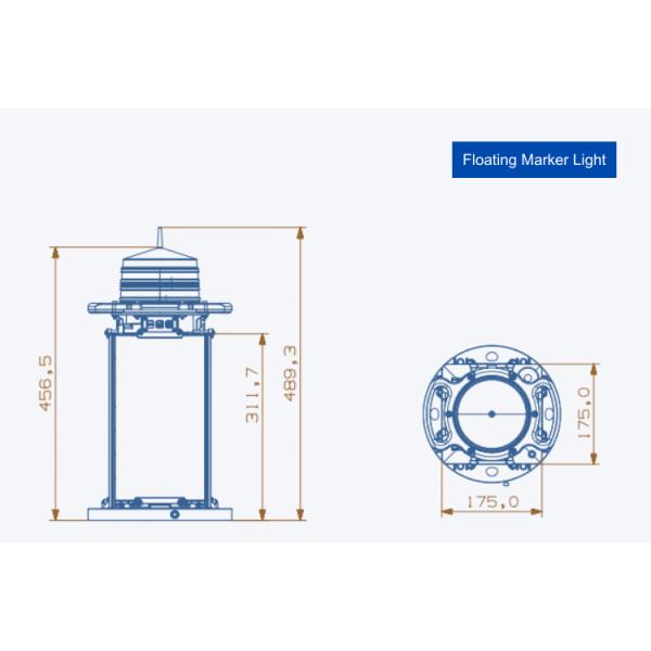 Maintenance Free Solar AIS Light For Coastal Beacon , Solar Marine Navigation Lights