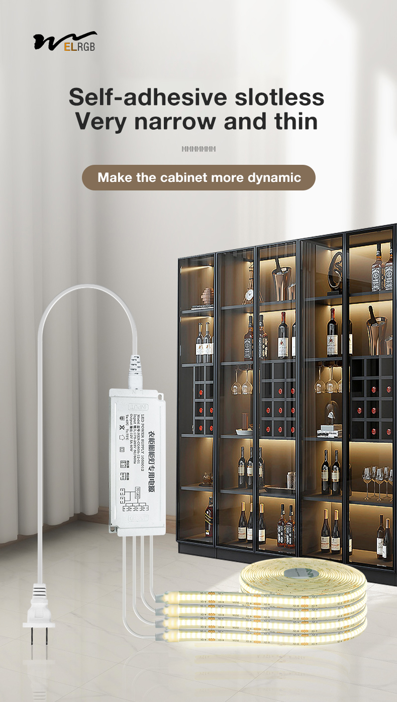 Wardrobes Self Adhesive Led Strip 2700K Dimmable Rgb Led Strip Lights