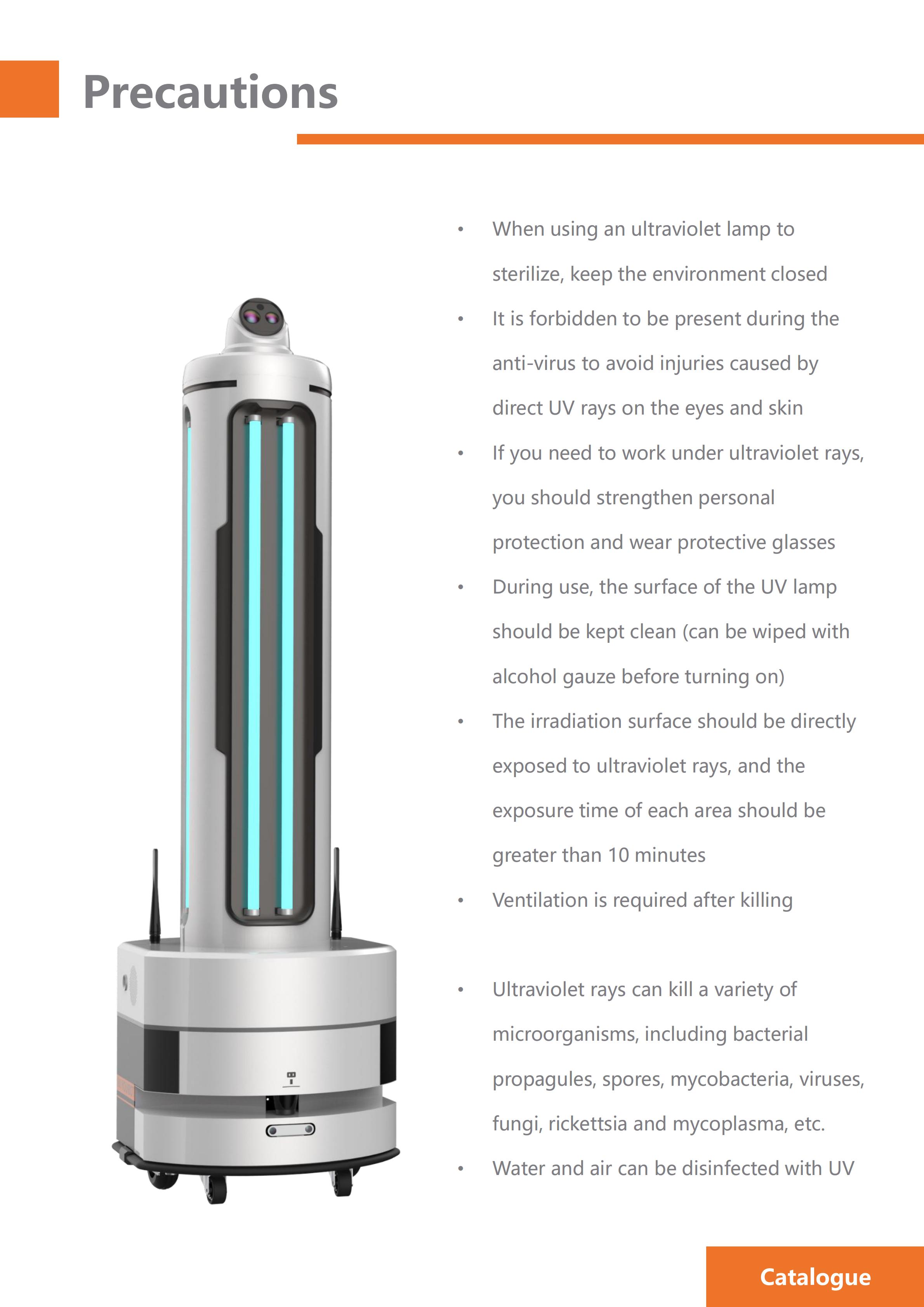 medical Sterilization Equipment Bacteria Virus Killing Robot