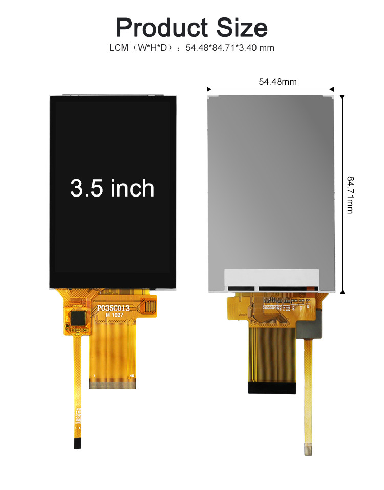 Polcd 8080 MCU 3.5 Capacitive Touch Screen ILI9488 320x480 Display