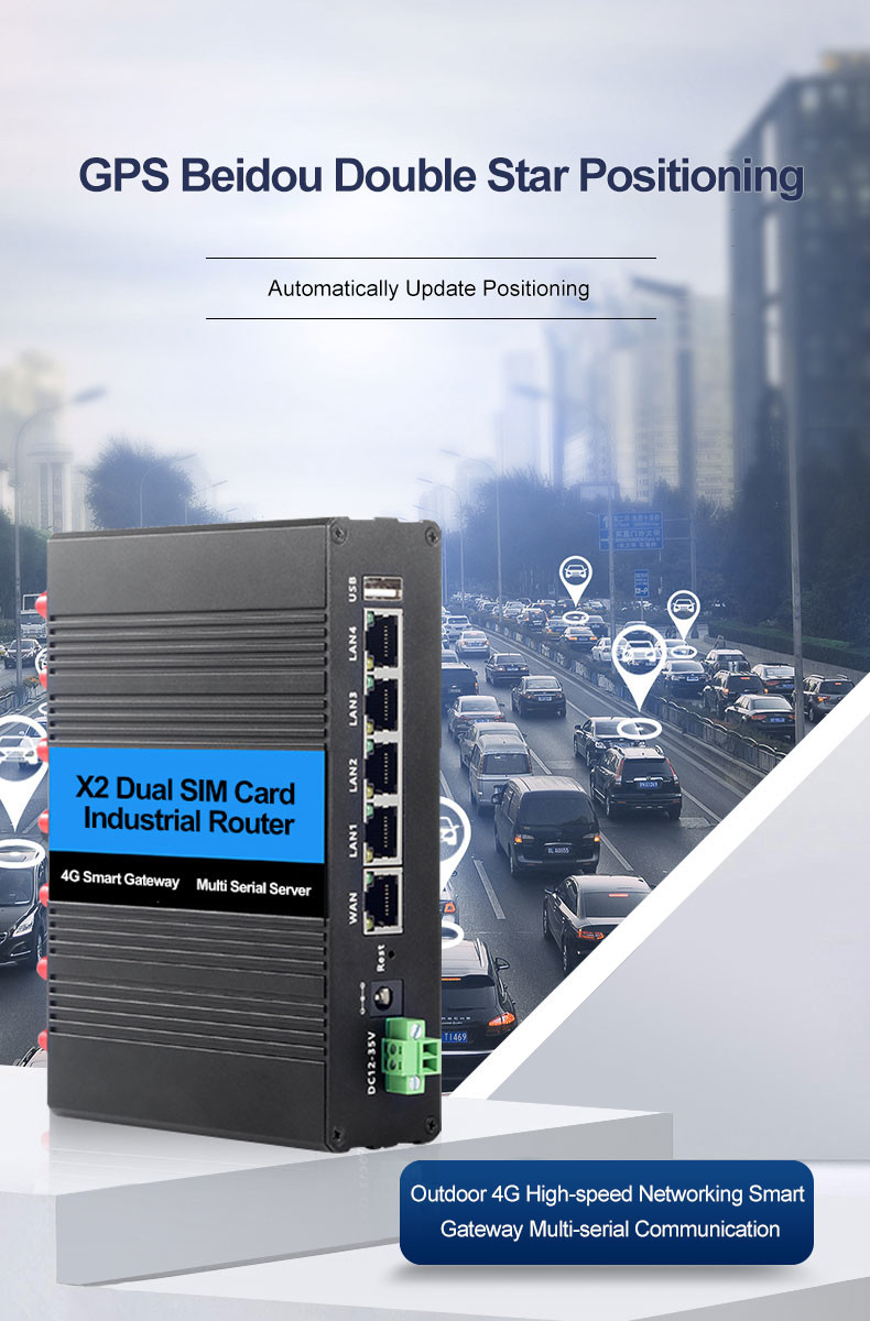 Dual Card 300Mbps 4G Industrial Router , Dual Band VPN WiFi Router