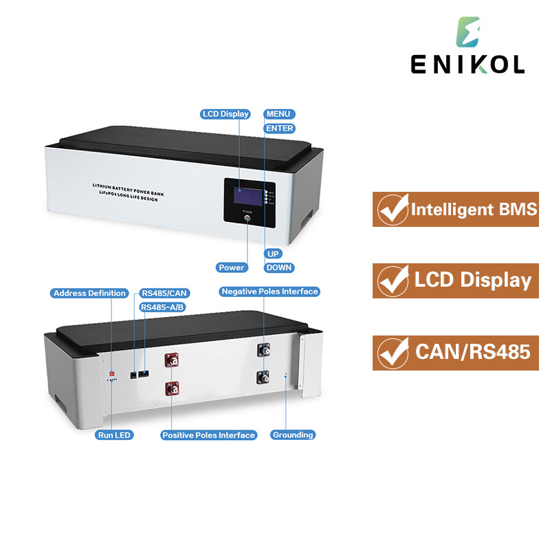 Stackable Lithium Battery 15kwh 20kwh LiFePo4 Battery 48v Solar Storage System
