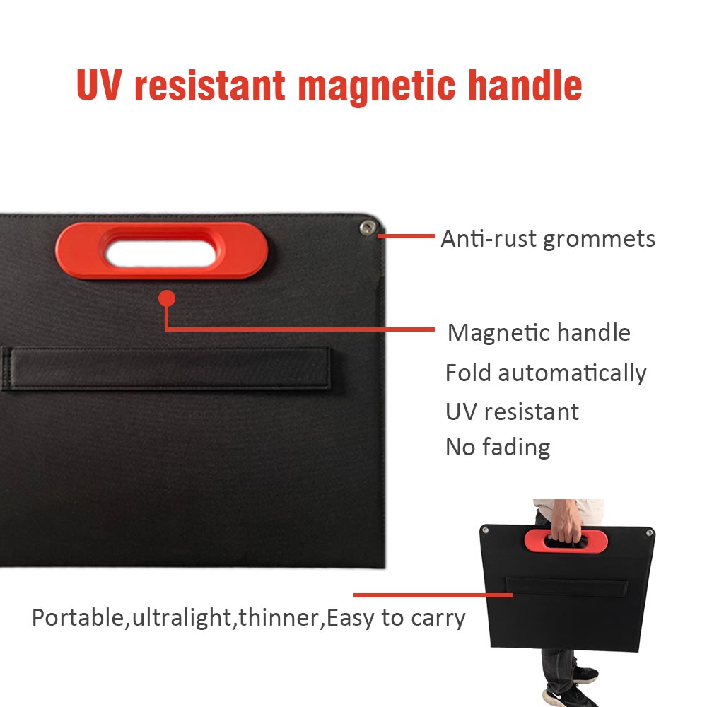 12V 100W Foldable Solar Panel suitcase blanket Portable Photovoltaic Folding Camping Solar Panels cell phone charger