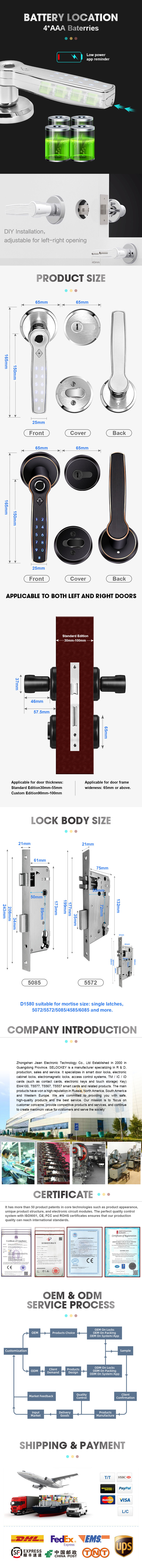 Fingerprint Smart Bedroom Door Lock