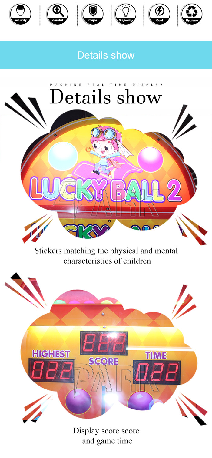 Lucky Ball II Coin Pusher Video Lottery Game Machine Cannon Paradise Appearance
