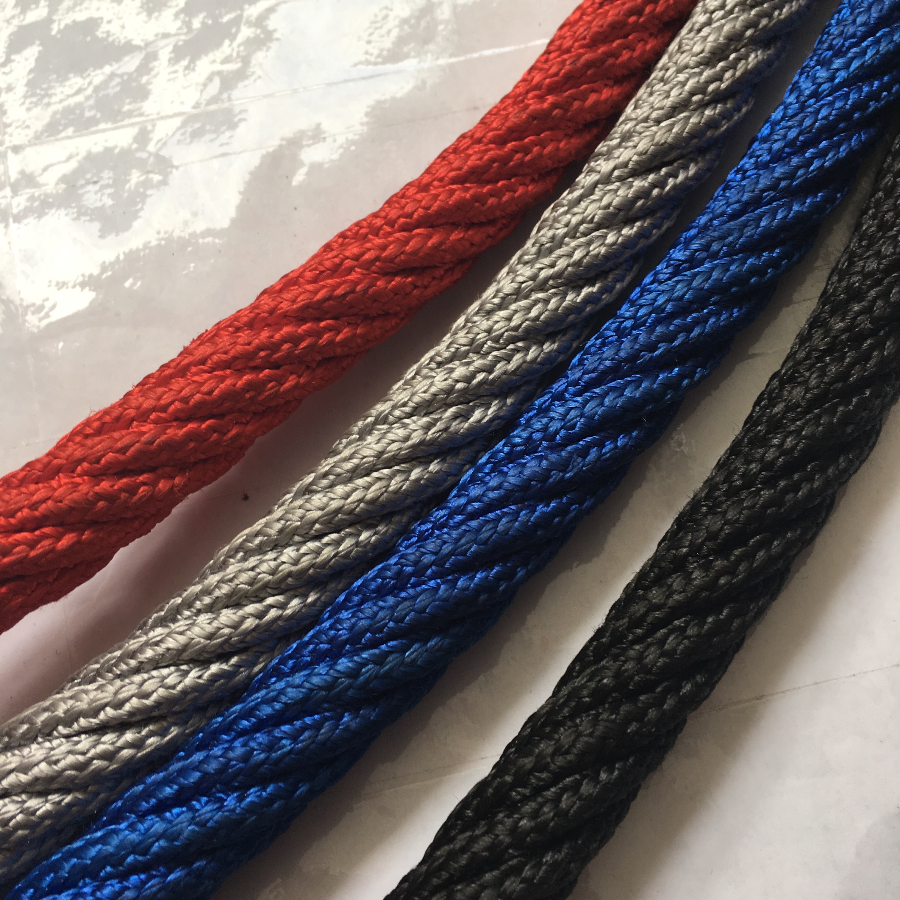 Colorful Outdoor Playground Polyester Combination Rope 16mmx500m 6x7 FC
