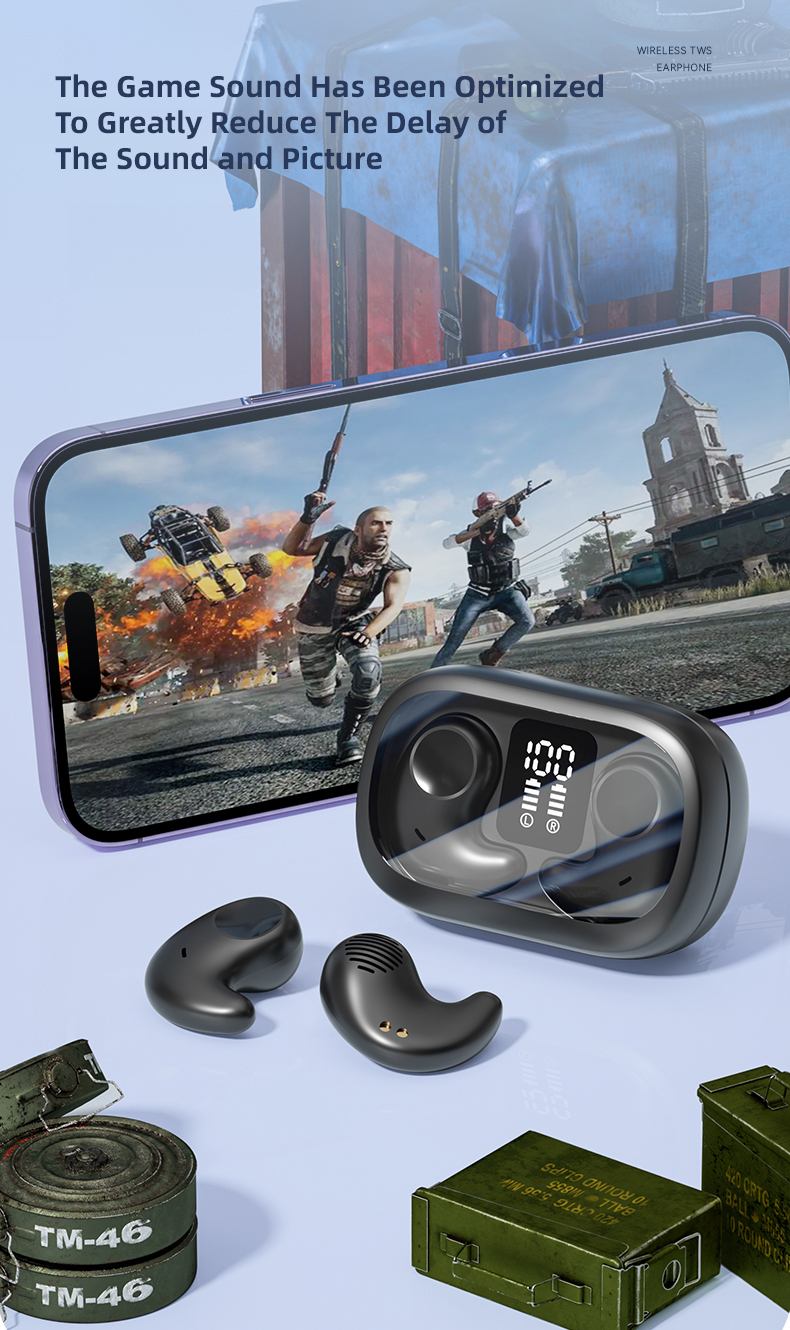Wireless Stereo Headphones with AI Call Noise Cancelling 30H Playing Time AAC Codecs