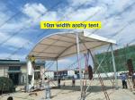 12 To 15m Width Clear Span Archy Storage Tent Aluminum Structure With ABS Wall