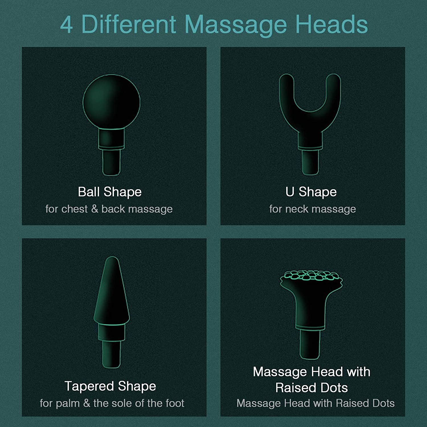 Mini Pocket Handheld Massager Gun 1200rpm 20 Speeds Body Therapy Pain Relief