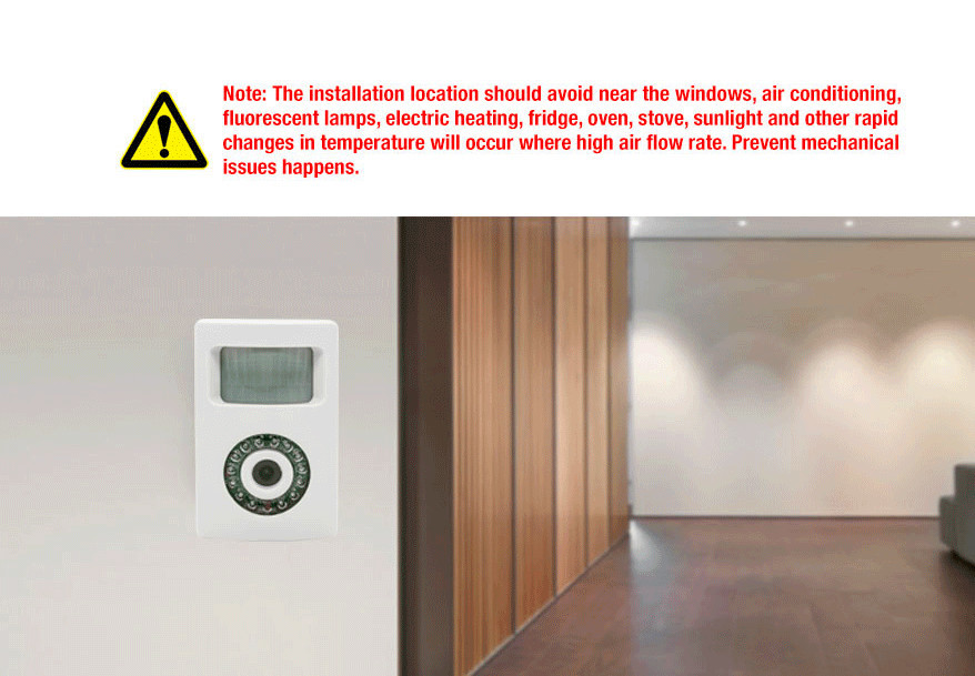 Smart Wireless PIR Motion Sensor Video Recorder with F1.6 aperture CX801