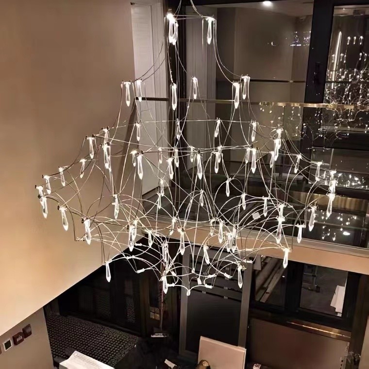 Good Quality Ceiling Handmade lampshade Hanging Lighting Modern Kitchen LED Pendant Chandelier