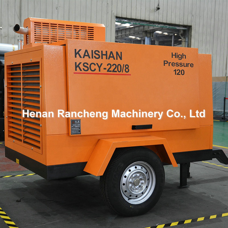 Air Discharge 220cfm 8bar Portable Air Compressor Gtl Power