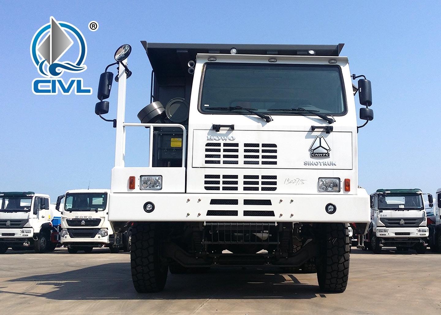 Sinotruk White 70 Ton 6 x 4 Mining Heavy Duty Dump Truck for Transport
