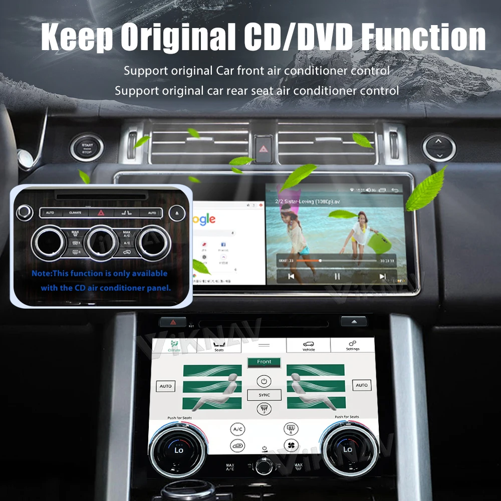 10.4 inch For Land Range Rover Vogue L405 AC Panel 2013-2017 Car air Conditioning Panel Climate Board AC Touch Screen