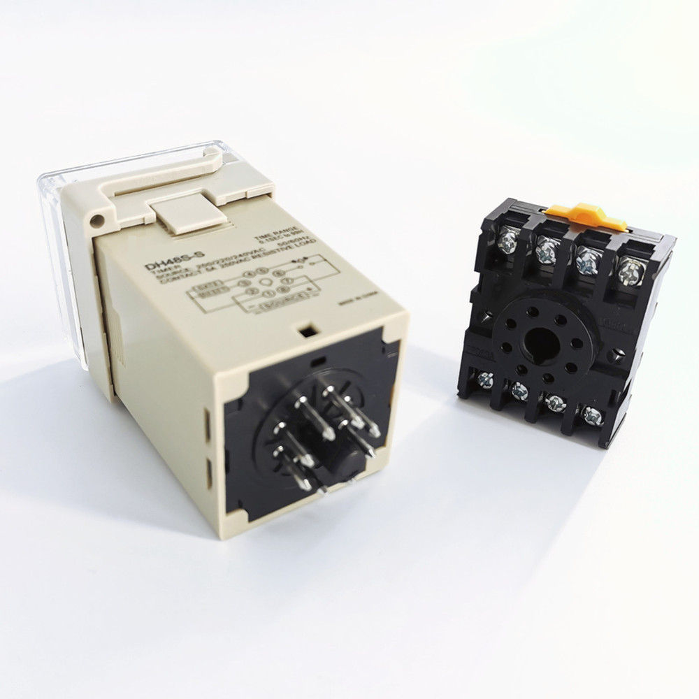 DH48S-2Z 12vdc 24vdc 220vac 380vac Digital Timer 6 time range adjustable 0.1s~99h on-delay time relay