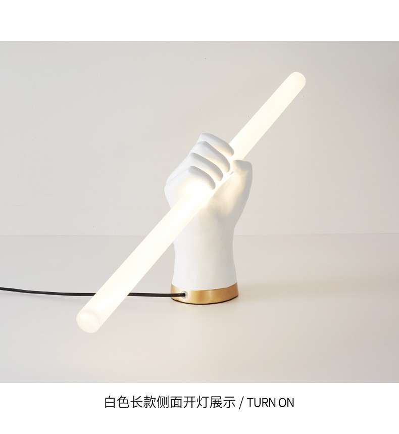 Modern Minimalist Wall Lighting Handshake Sculpture Bedroom Bedside Fist Hand Long Wall Light(WH-OR-249)