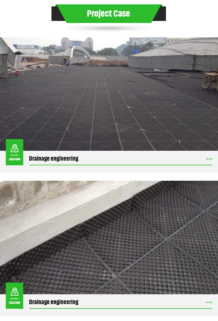 4 Quantity per Square Meter Green Roof Plant House Geotextile Drainage Mat for Garage
