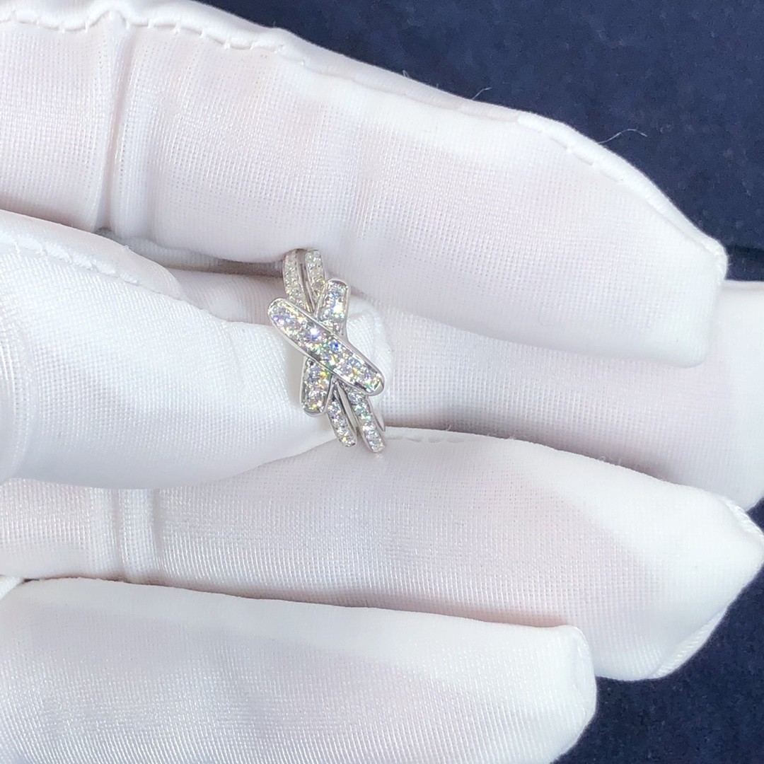 Chau Met Fashion Hot Selling Diamond Rings 18k Gold Ring Jeux De Liens Ring Natural Diamonds Real 18k Gold