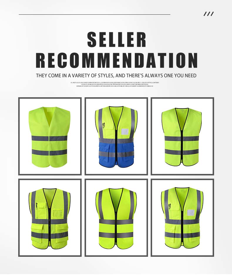 Polyester Mesh Hi Vis Vest 110gram 120gram Work Vest With Pockets