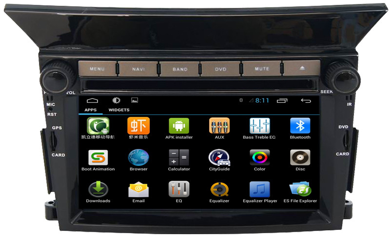 Ouchuangbo car navi dvd android 6.0 for Honda Pilot with SWC USB QUAD CORE A9 ,1.6GHz Frequency