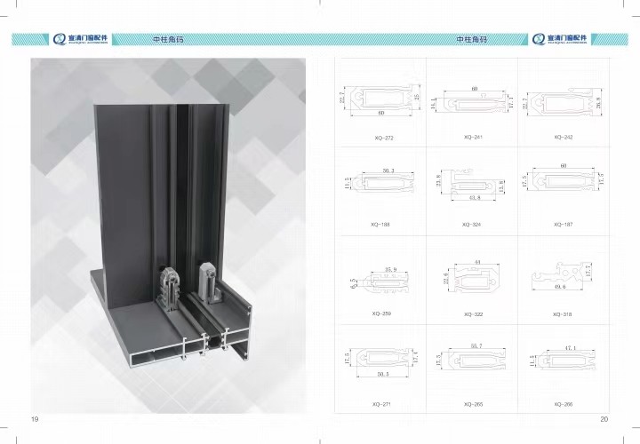 Customized Glueable Aluminium Hardware Corner Connector For Doors And Windows
