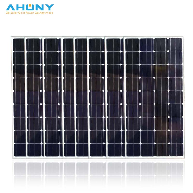 12v 160w Monocrystalline Glass Solar Panel placas solares panneaux solaires small solar panel usb For 4WD Camping Caravaning Boating