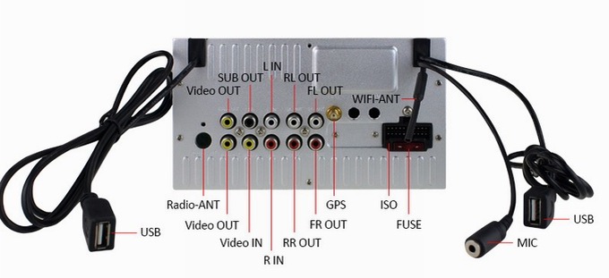 Ouchuangbo Car DVD Stereo System for Toyota Corolla 2008-2011 Android 4.4 3G Wifi BT Audio